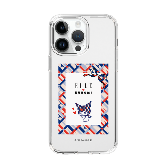 スリムプロテクションケース［ ELLE×マイメロディ＆クロミ - トリコロールカラーグラフィック2 ］