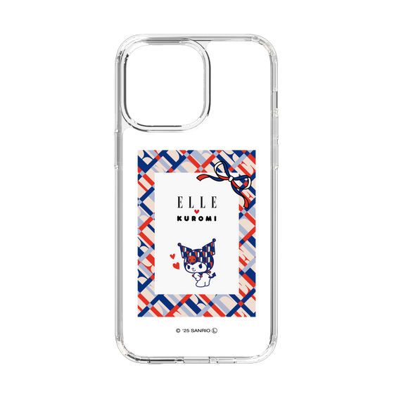 スリムプロテクションケース［ ELLE×マイメロディ＆クロミ - トリコロールカラーグラフィック2 ］