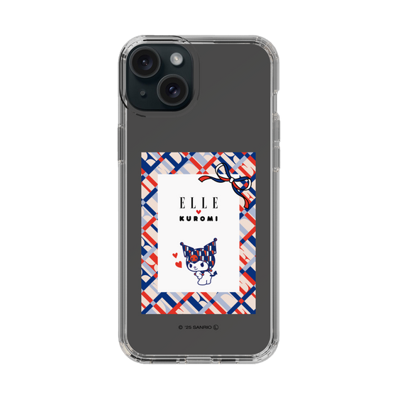 スリムプロテクションケース［ ELLE×マイメロディ＆クロミ - トリコロールカラーグラフィック2 ］