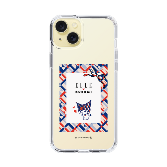 スリムプロテクションケース［ ELLE×マイメロディ＆クロミ - トリコロールカラーグラフィック2 ］