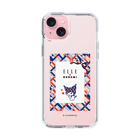 スリムプロテクションケース［ ELLE×マイメロディ＆クロミ - トリコロールカラーグラフィック2 ］