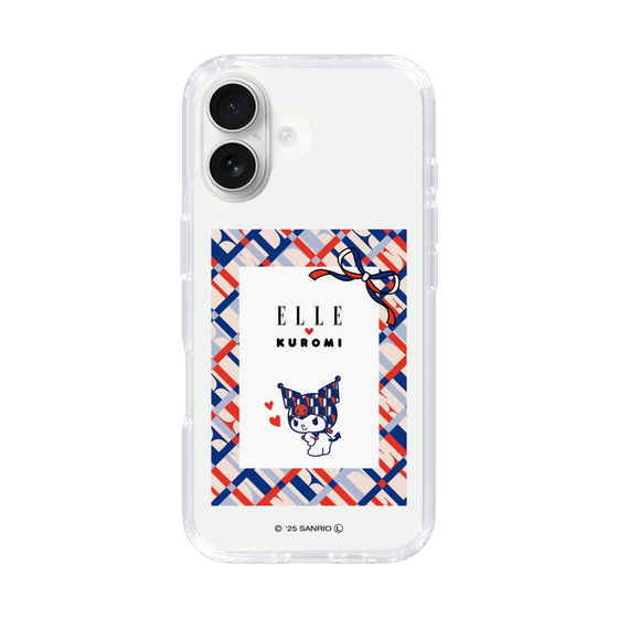 スリムプロテクションケース［ ELLE×マイメロディ＆クロミ - トリコロールカラーグラフィック2 ］