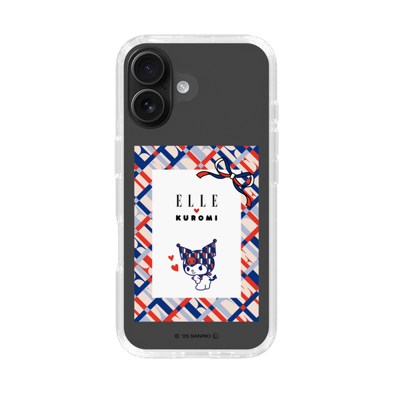 スリムプロテクションケース［ ELLE×マイメロディ＆クロミ - トリコロールカラーグラフィック2 ］