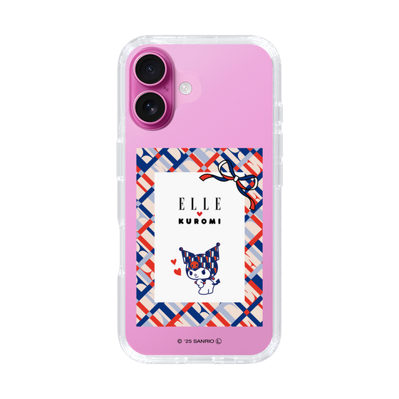 スリムプロテクションケース［ ELLE×マイメロディ＆クロミ - トリコロールカラーグラフィック2 ］