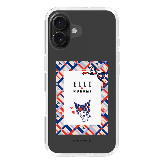 スリムプロテクションケース［ ELLE×マイメロディ＆クロミ - トリコロールカラーグラフィック2 ］