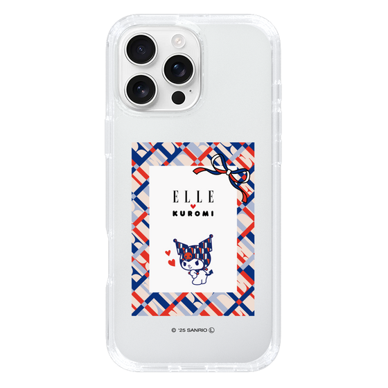 スリムプロテクションケース［ ELLE×マイメロディ＆クロミ - トリコロールカラーグラフィック2 ］