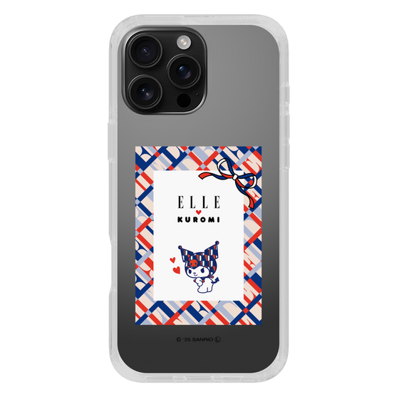 スリムプロテクションケース［ ELLE×マイメロディ＆クロミ - トリコロールカラーグラフィック2 ］