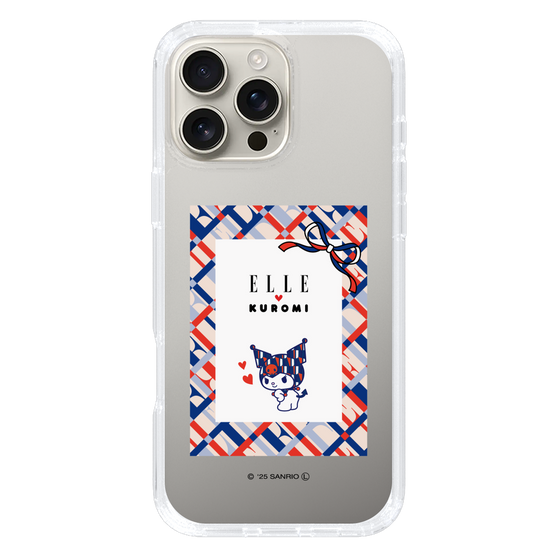 スリムプロテクションケース［ ELLE×マイメロディ＆クロミ - トリコロールカラーグラフィック2 ］