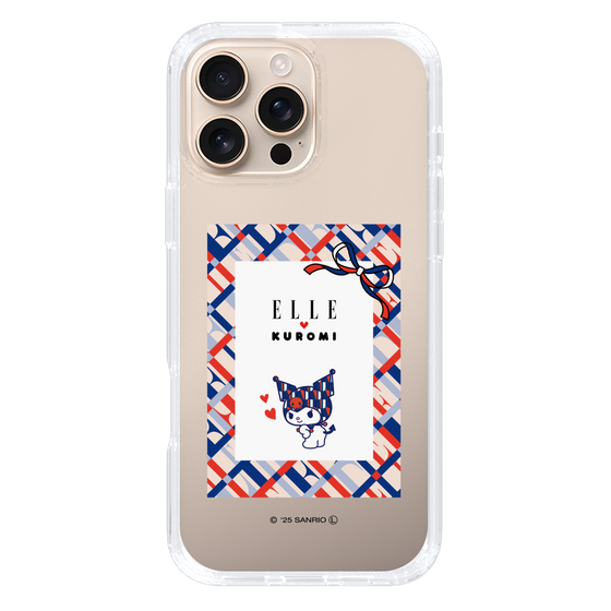スリムプロテクションケース［ ELLE×マイメロディ＆クロミ - トリコロールカラーグラフィック2 ］