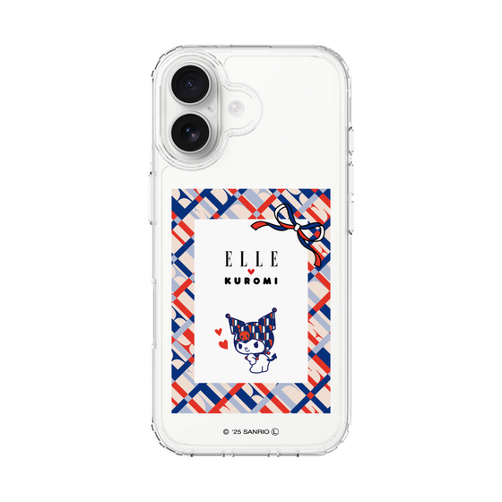 スリムプロテクションケース［ ELLE×マイメロディ＆クロミ - トリコロールカラーグラフィック2 ］