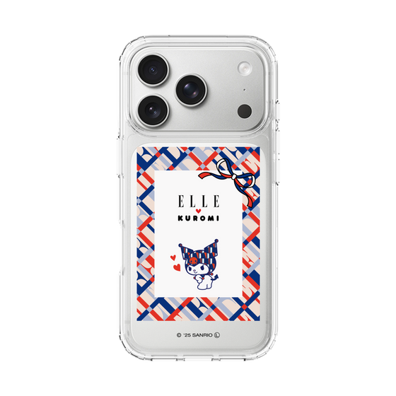 スリムプロテクションケース［ ELLE×マイメロディ＆クロミ - トリコロールカラーグラフィック2 ］