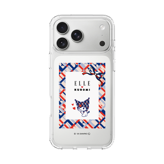 スリムプロテクションケース［ ELLE×マイメロディ＆クロミ - トリコロールカラーグラフィック2 ］