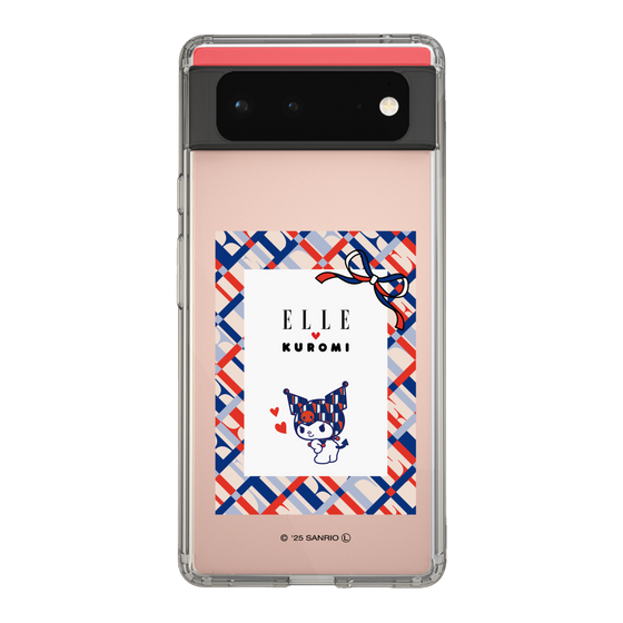 スリムプロテクションケース［ ELLE×マイメロディ＆クロミ - トリコロールカラーグラフィック2 ］
