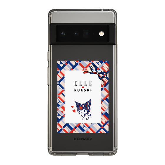 スリムプロテクションケース［ ELLE×マイメロディ＆クロミ - トリコロールカラーグラフィック2 ］