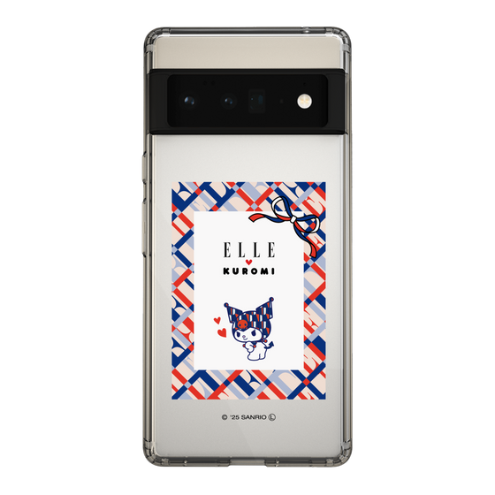 スリムプロテクションケース［ ELLE×マイメロディ＆クロミ - トリコロールカラーグラフィック2 ］