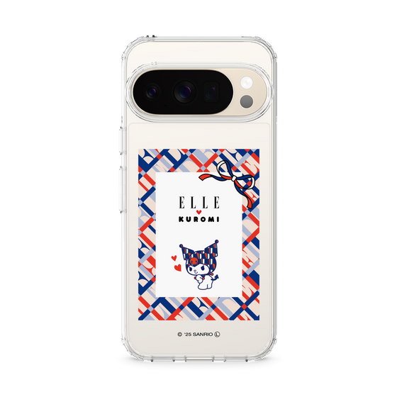 スリムプロテクションケース［ ELLE×マイメロディ＆クロミ - トリコロールカラーグラフィック2 ］