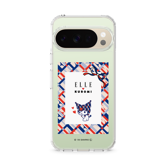 スリムプロテクションケース［ ELLE×マイメロディ＆クロミ - トリコロールカラーグラフィック2 ］