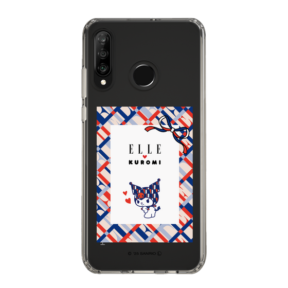 スリムプロテクションケース［ ELLE×マイメロディ＆クロミ - トリコロールカラーグラフィック2 ］