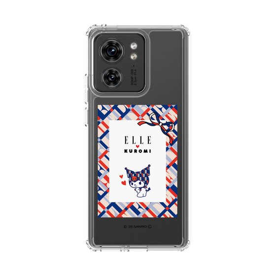 スリムプロテクションケース［ ELLE×マイメロディ＆クロミ - トリコロールカラーグラフィック2 ］