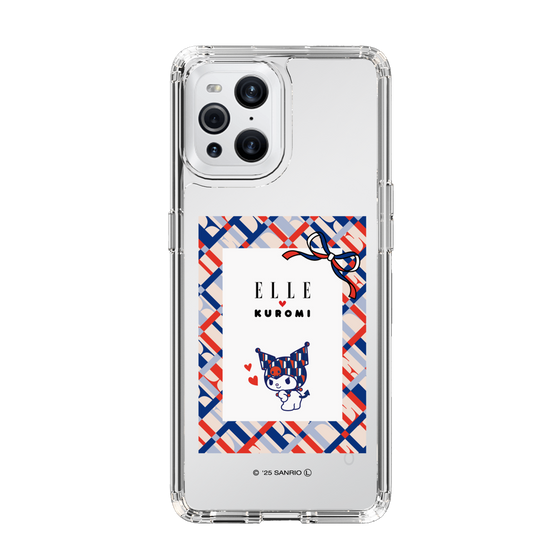 スリムプロテクションケース［ ELLE×マイメロディ＆クロミ - トリコロールカラーグラフィック2 ］