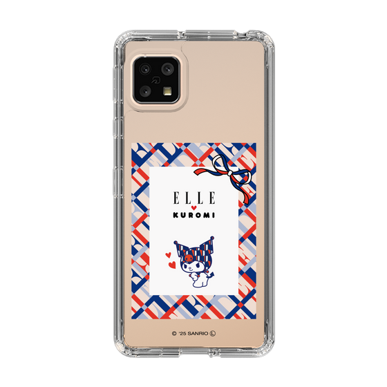 スリムプロテクションケース［ ELLE×マイメロディ＆クロミ - トリコロールカラーグラフィック2 ］