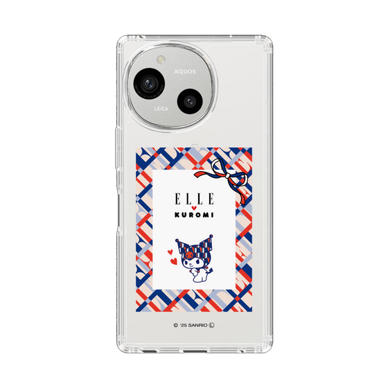 スリムプロテクションケース［ ELLE×マイメロディ＆クロミ - トリコロールカラーグラフィック2 ］