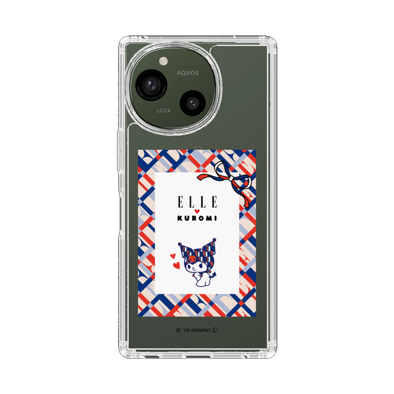 スリムプロテクションケース［ ELLE×マイメロディ＆クロミ - トリコロールカラーグラフィック2 ］