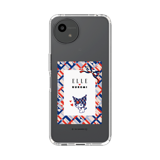 スリムプロテクションケース［ ELLE×マイメロディ＆クロミ - トリコロールカラーグラフィック2 ］