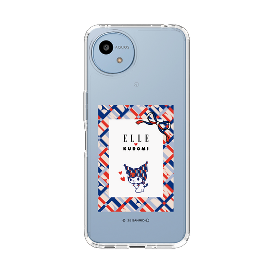 スリムプロテクションケース［ ELLE×マイメロディ＆クロミ - トリコロールカラーグラフィック2 ］