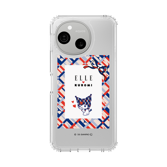 スリムプロテクションケース［ ELLE×マイメロディ＆クロミ - トリコロールカラーグラフィック2 ］