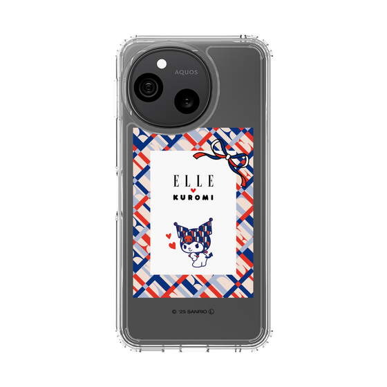 スリムプロテクションケース［ ELLE×マイメロディ＆クロミ - トリコロールカラーグラフィック2 ］