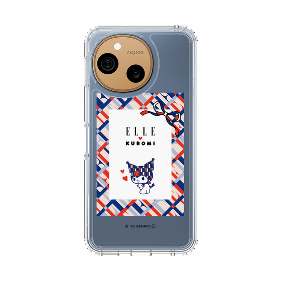 スリムプロテクションケース［ ELLE×マイメロディ＆クロミ - トリコロールカラーグラフィック2 ］