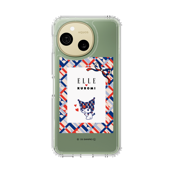 スリムプロテクションケース［ ELLE×マイメロディ＆クロミ - トリコロールカラーグラフィック2 ］