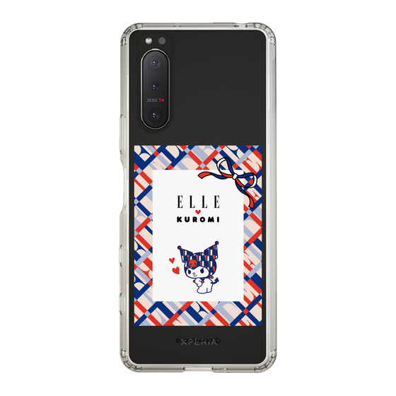 スリムプロテクションケース［ ELLE×マイメロディ＆クロミ - トリコロールカラーグラフィック2 ］