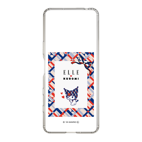 スリムプロテクションケース［ ELLE×マイメロディ＆クロミ - トリコロールカラーグラフィック2 ］