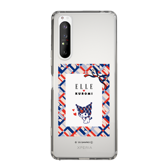 スリムプロテクションケース［ ELLE×マイメロディ＆クロミ - トリコロールカラーグラフィック2 ］