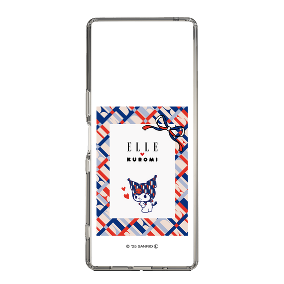 スリムプロテクションケース［ ELLE×マイメロディ＆クロミ - トリコロールカラーグラフィック2 ］