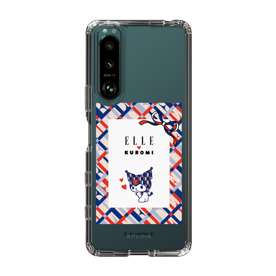 スリムプロテクションケース［ ELLE×マイメロディ＆クロミ - トリコロールカラーグラフィック2 ］