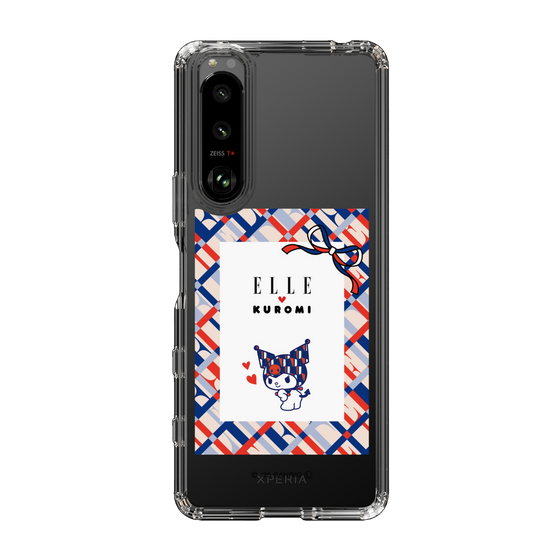 スリムプロテクションケース［ ELLE×マイメロディ＆クロミ - トリコロールカラーグラフィック2 ］