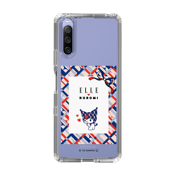 スリムプロテクションケース［ ELLE×マイメロディ＆クロミ - トリコロールカラーグラフィック2 ］