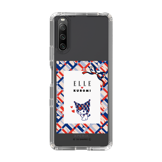 スリムプロテクションケース［ ELLE×マイメロディ＆クロミ - トリコロールカラーグラフィック2 ］