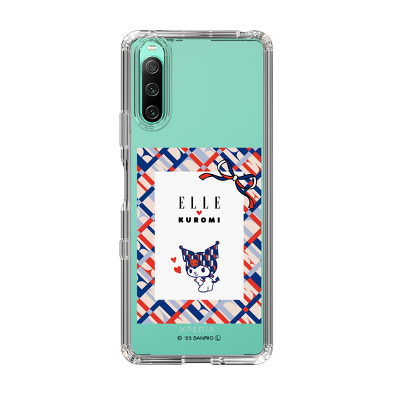 スリムプロテクションケース［ ELLE×マイメロディ＆クロミ - トリコロールカラーグラフィック2 ］