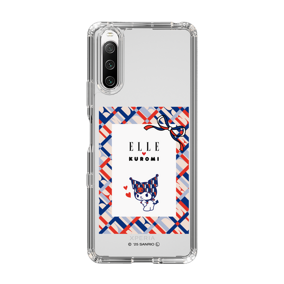 スリムプロテクションケース［ ELLE×マイメロディ＆クロミ - トリコロールカラーグラフィック2 ］