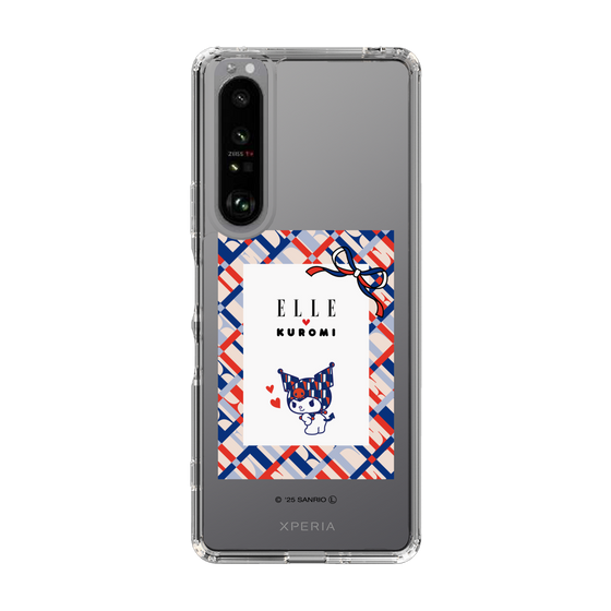 スリムプロテクションケース［ ELLE×マイメロディ＆クロミ - トリコロールカラーグラフィック2 ］
