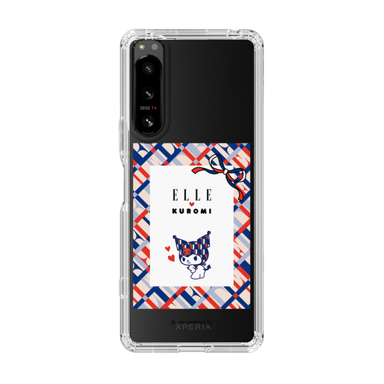 スリムプロテクションケース［ ELLE×マイメロディ＆クロミ - トリコロールカラーグラフィック2 ］