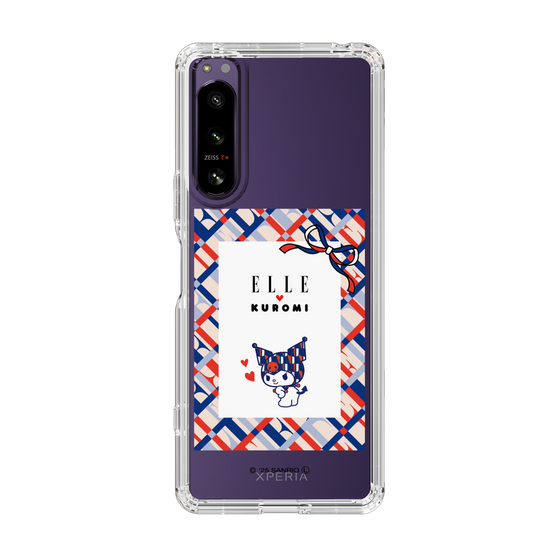 スリムプロテクションケース［ ELLE×マイメロディ＆クロミ - トリコロールカラーグラフィック2 ］