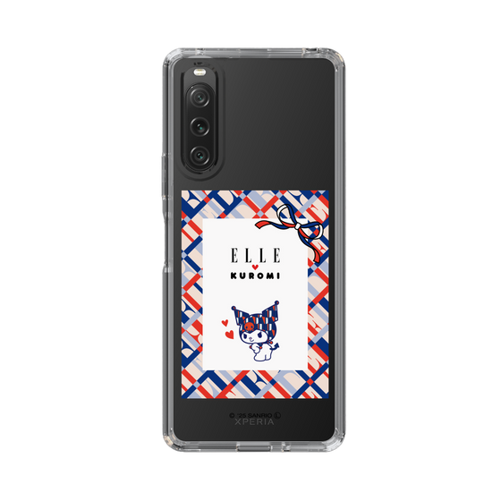 スリムプロテクションケース［ ELLE×マイメロディ＆クロミ - トリコロールカラーグラフィック2 ］