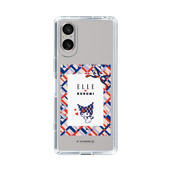 スリムプロテクションケース［ ELLE×マイメロディ＆クロミ - トリコロールカラーグラフィック2 ］