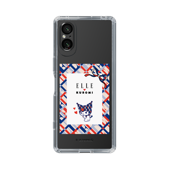 スリムプロテクションケース［ ELLE×マイメロディ＆クロミ - トリコロールカラーグラフィック2 ］
