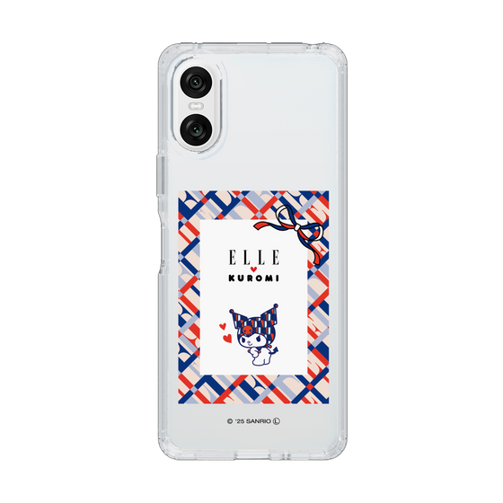 スリムプロテクションケース［ ELLE×マイメロディ＆クロミ - トリコロールカラーグラフィック2 ］